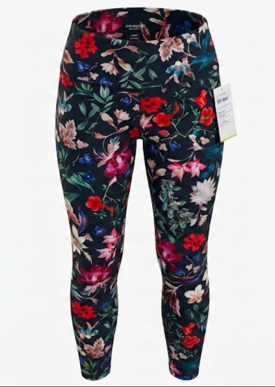 Old Navy Active Go-Dry Floral Print High-Rise Leggings